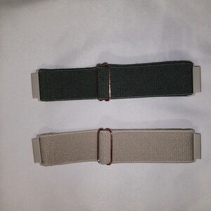 🌻🌻🆕 New Fabric Elastic Watch Bands - Set of 2 (Pin Connection)